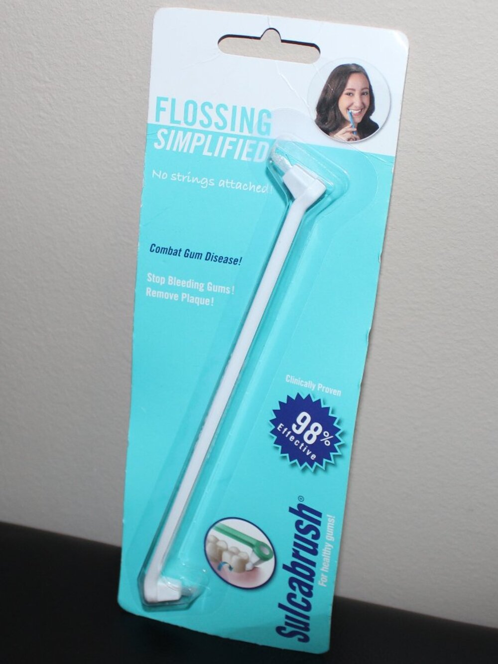 3/$118❤️vintage SULCABRUSH For Healthy Gums Dental Oral Cleaning Gum Brush White